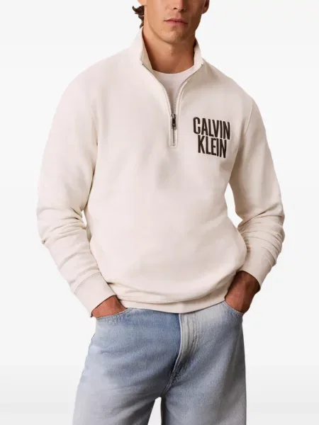 Hanorac cu fermoar Calvin Klein cu autograf