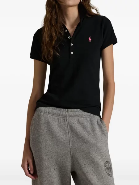 Fleecové polotričko Polo Ralph Lauren s potiskem modré