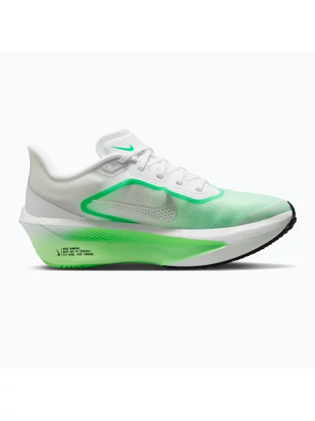 Încălțăminte de alergare pentru femei Nike Zoom Fly 6 white/illusion green/metallic silver alb