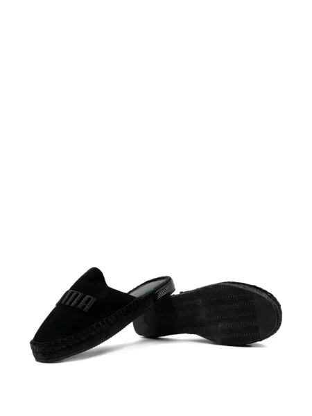 Zomšinės espadrilės Puma juoda
