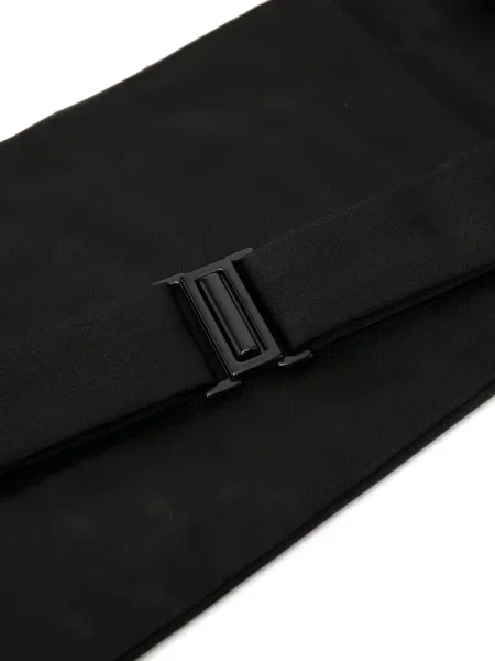 Curea Ralph Lauren Purple Label din satin plisată negru