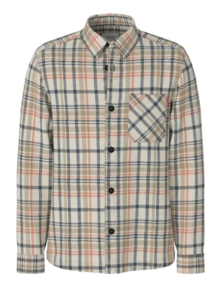 JOOP! Jeans Srajca Harvi bazaltno siva / kaki / korala / naravno bela