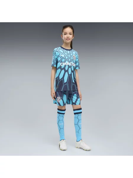 PUMA Młodzieżowe szorty bramkarskie Olympique Marsylia Akcesoria niebieski