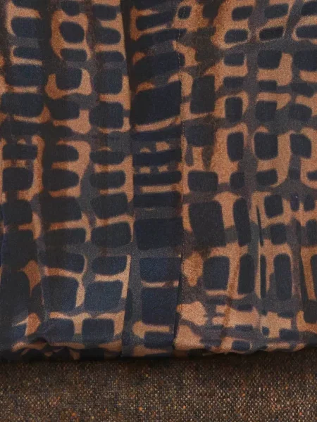 Rochie Max Mara cu imagine cu imprimeu abstract din tweed maro