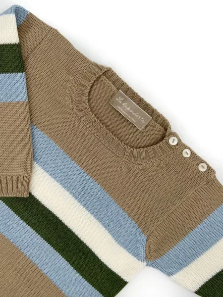 Sweter dziecięcy La Stupenderia brązowy