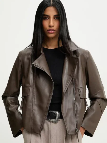 Answear Lab kurtka przejściowa brązowy