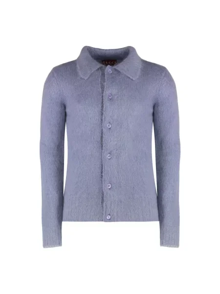 Kardigan Gucci wełniany fioletowy