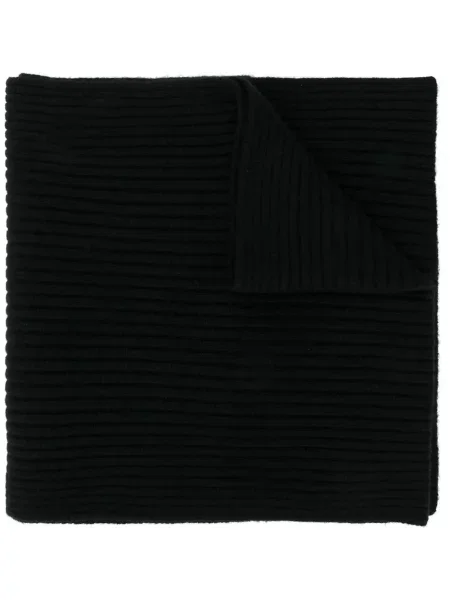 Krátký žebrovaný šál N.peal černý