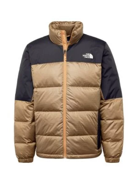 Reciclat geacă cu puf The North Face maro