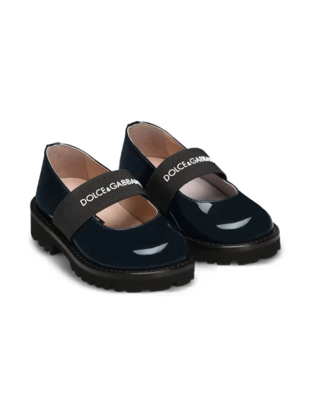 Balerinki dziecięce Dolce And Gabbana niebieskie