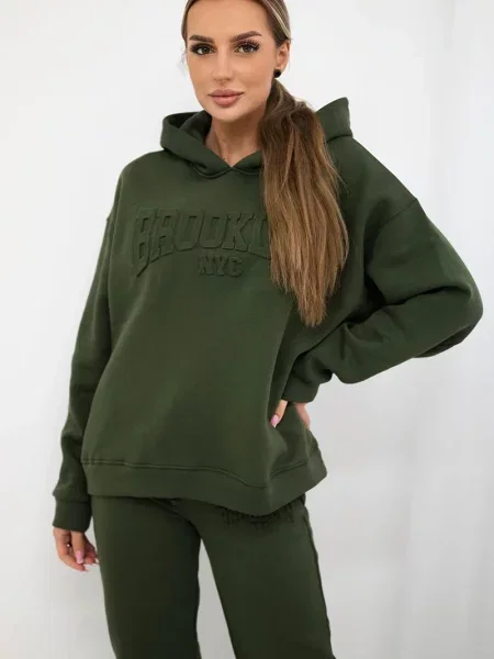 Spodnie Kesi ocieplane khaki