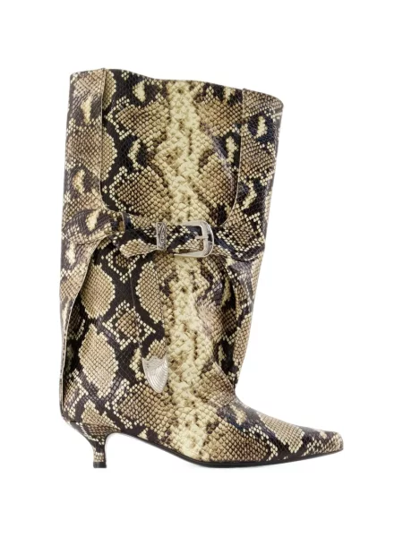 Botine Toga Pulla cu model piele de șarpe