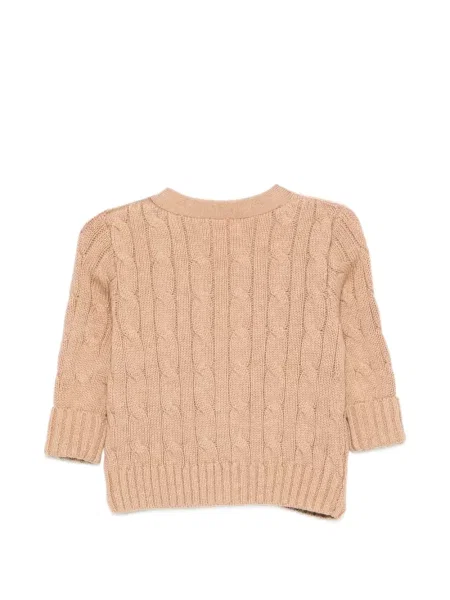 Kardigan dziecięcy Polo Ralph Lauren brązowy