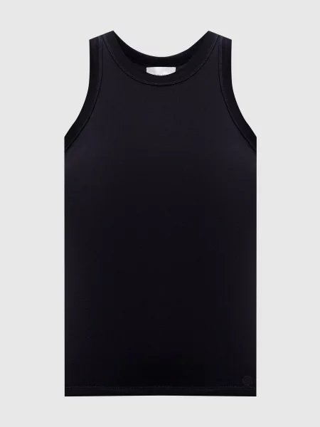 Топ POSO з вишивком емблеми логотипа Lou Lou Studio чорний