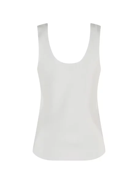 Top Seventy fără mâneci alb
