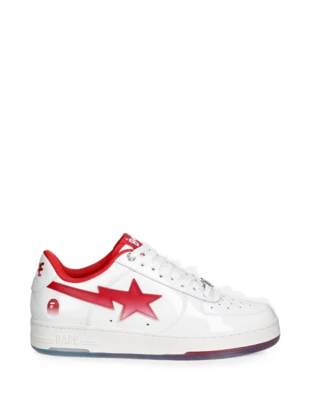 Sneakerși A Bathing Ape® din piele de lac alb