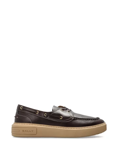 Sneakerși Bally din piele maro