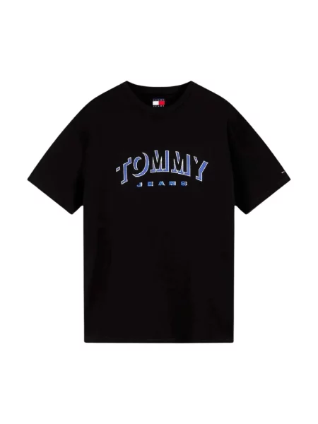 Koszulka Tommy Hilfiger w miejskim stylu czarna