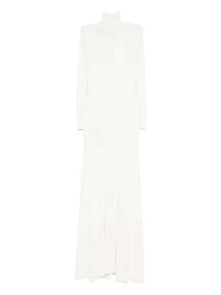 Rochie Coperni tricotate de costum alb