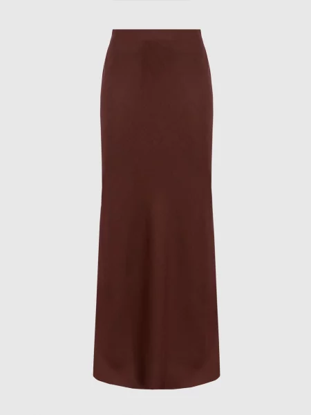 Юбка макси Brunello Cucinelli коричневая