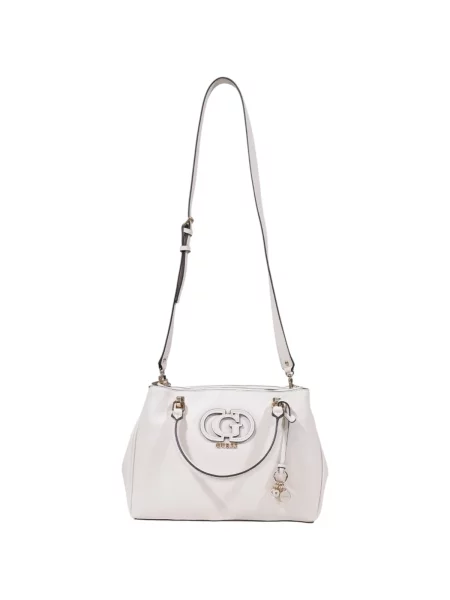Kabelka satchel Guess bílá