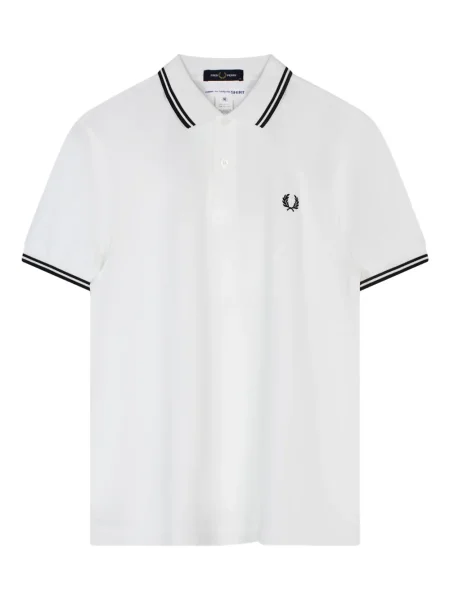 Polo Comme Des Garçons Shirt cu dungi alb