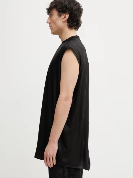 Rick Owens Koszulki Mężczyzna M Sleeveless Crew Neck T-shirt czarny