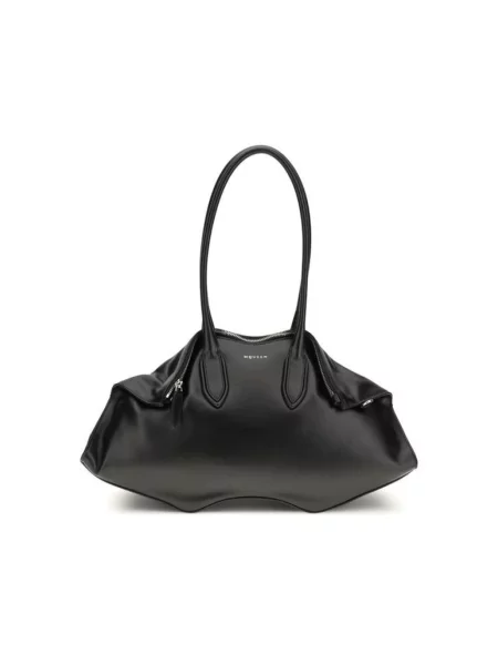 Torebka Alexander Mcqueen skórzana czarna