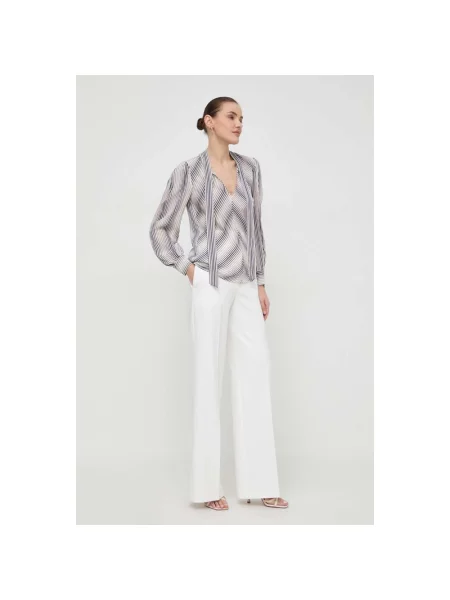 Bluzka Twinset w paski z paskiem