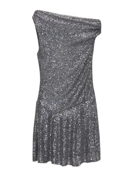 Pull&Bear Rochie de cocktail / argintiu gri