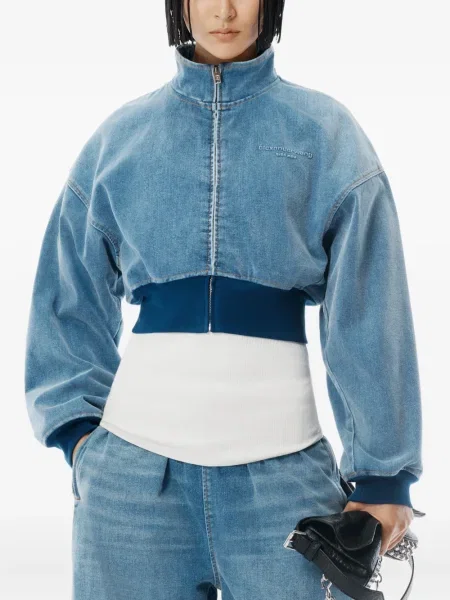 Pantaloni Alexander Wang albastru