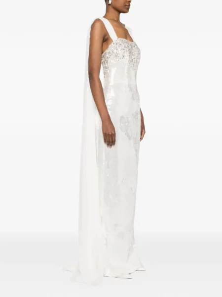 Rochie de seară Dina Melwani alb