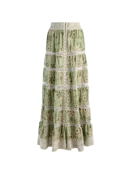 Fusta maxi Alice + Olivia verde