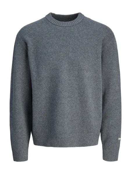 JACK & JONES Pulover JORNORREBRO închis gri