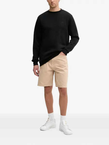 Класически пуловер Rip Curl с кръгло деколте с автограф черно