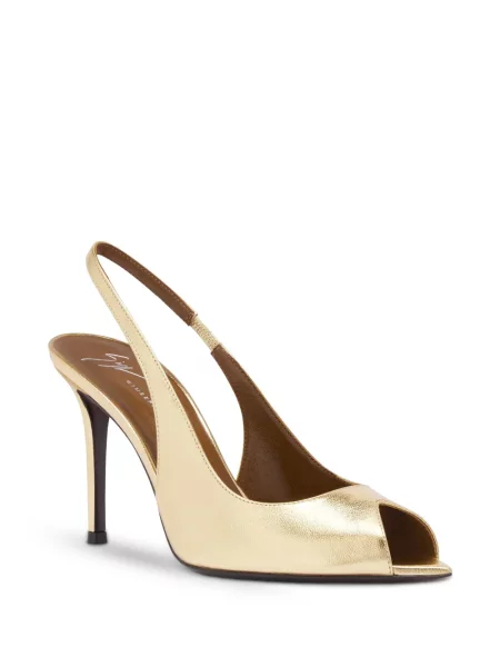 Pantofi cu toc Giuseppe Zanotti auriu