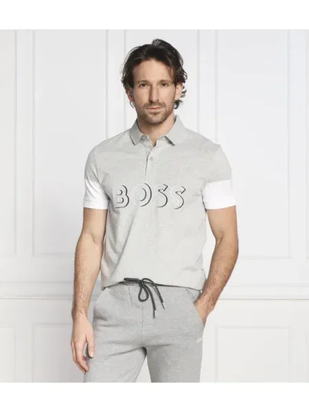 BOSS GREEN Polo Pavel gri