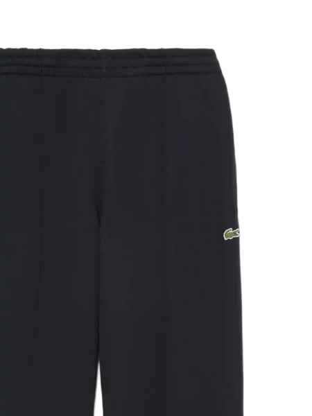 Pantaloni Lacoste alergare cu autograf negru