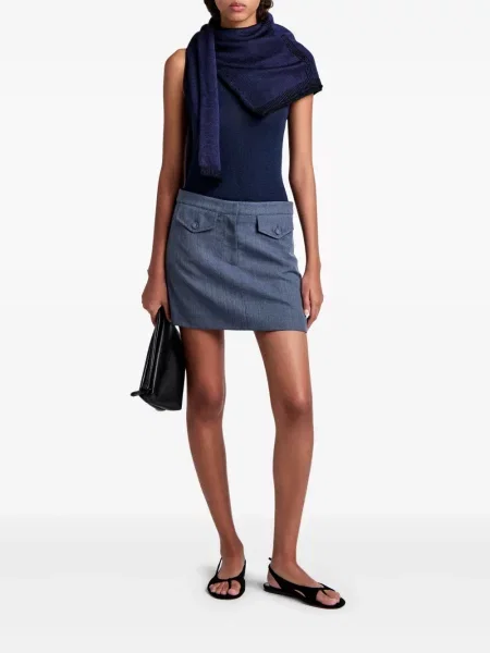 Fusta mini Proenza Schouler White Label alb