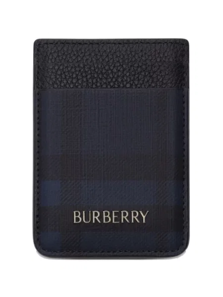 Portofel Burberry în carouri albastru
