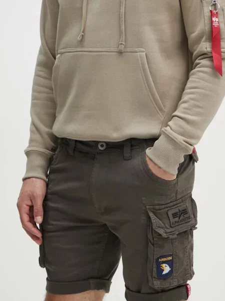 Alpha Industries szorty cargo z zielone