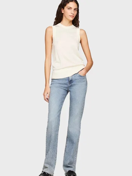 Шовковий жилет Tommy Hilfiger білий