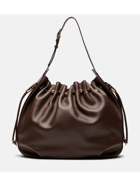 Geantă bucket Zimmermann din piele maro