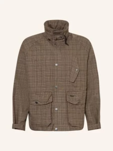 Barbour Kurtka Polowa Ursula grau czarna