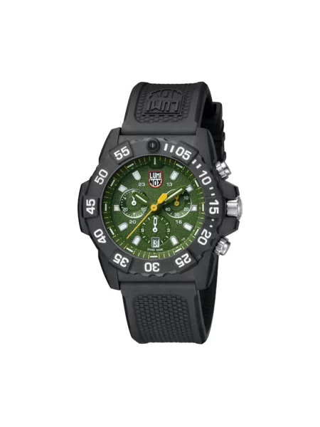 Lniany zegarek Luminox zielony