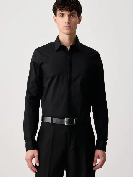 Calvin Klein cămașă pentru bărbați din cu negru