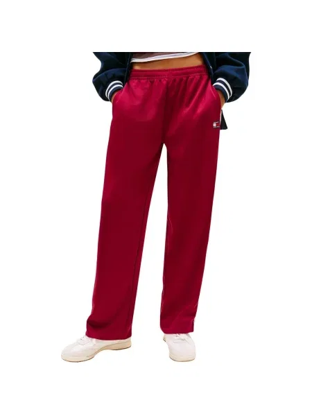 Pantaloni Tommy Hilfiger alergare roșu
