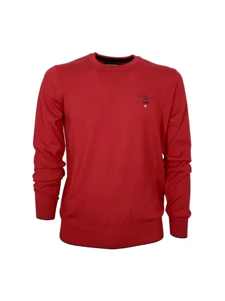 Sweter Aeronautica Militare casual czerwony