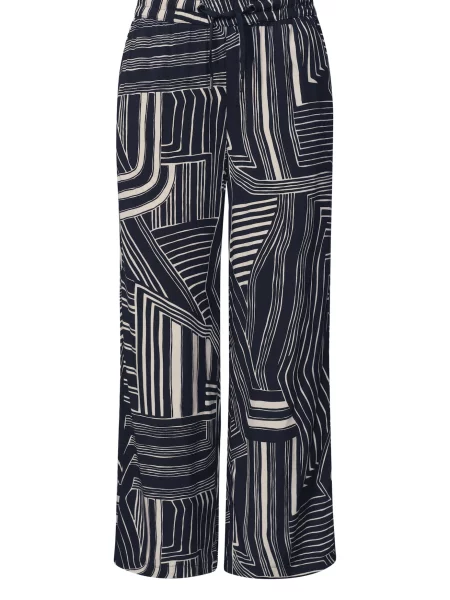 STREET ONE Pantaloni Emee / albastru închis bej