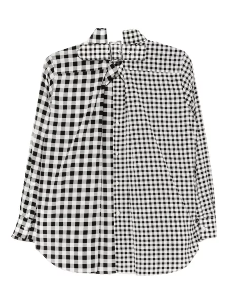 Košulja Comme Des Garçons karirana crna